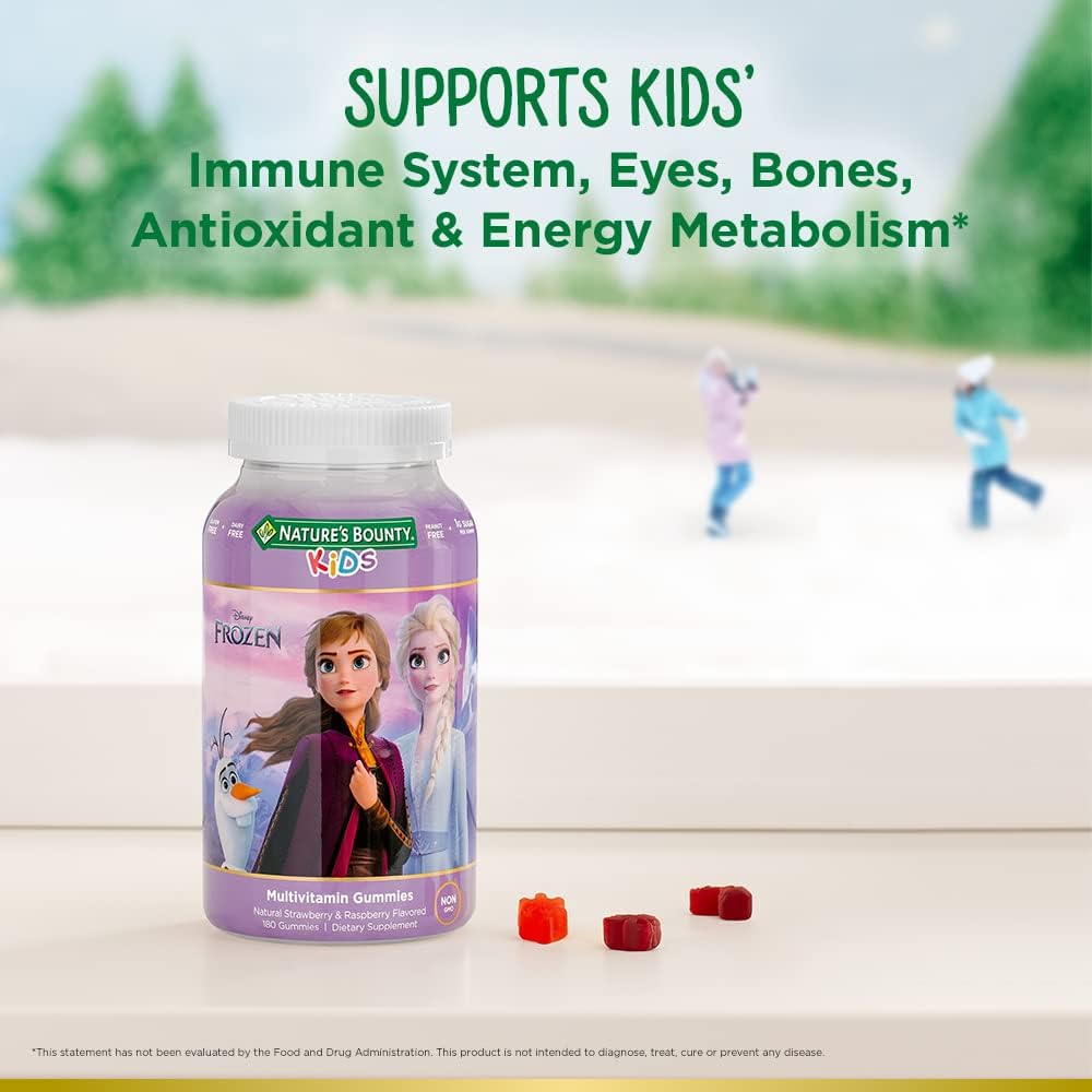 Nature's Bounty Disney® Frozen Kids Gummy Multivitamin, Natural Strawberry & Raspberry Flavored 60ct - Image 4