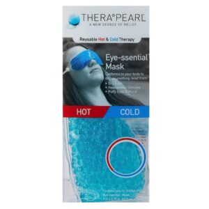 TheraPearl Eye Mask, Eye-ssential Mask with Flexible Gel Beads for Hot Cold Therapy  (Packaging May Vary)