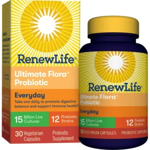 RenewLife Everyday Adult Probiotic Capsules, 15 Billion, 30 Ct