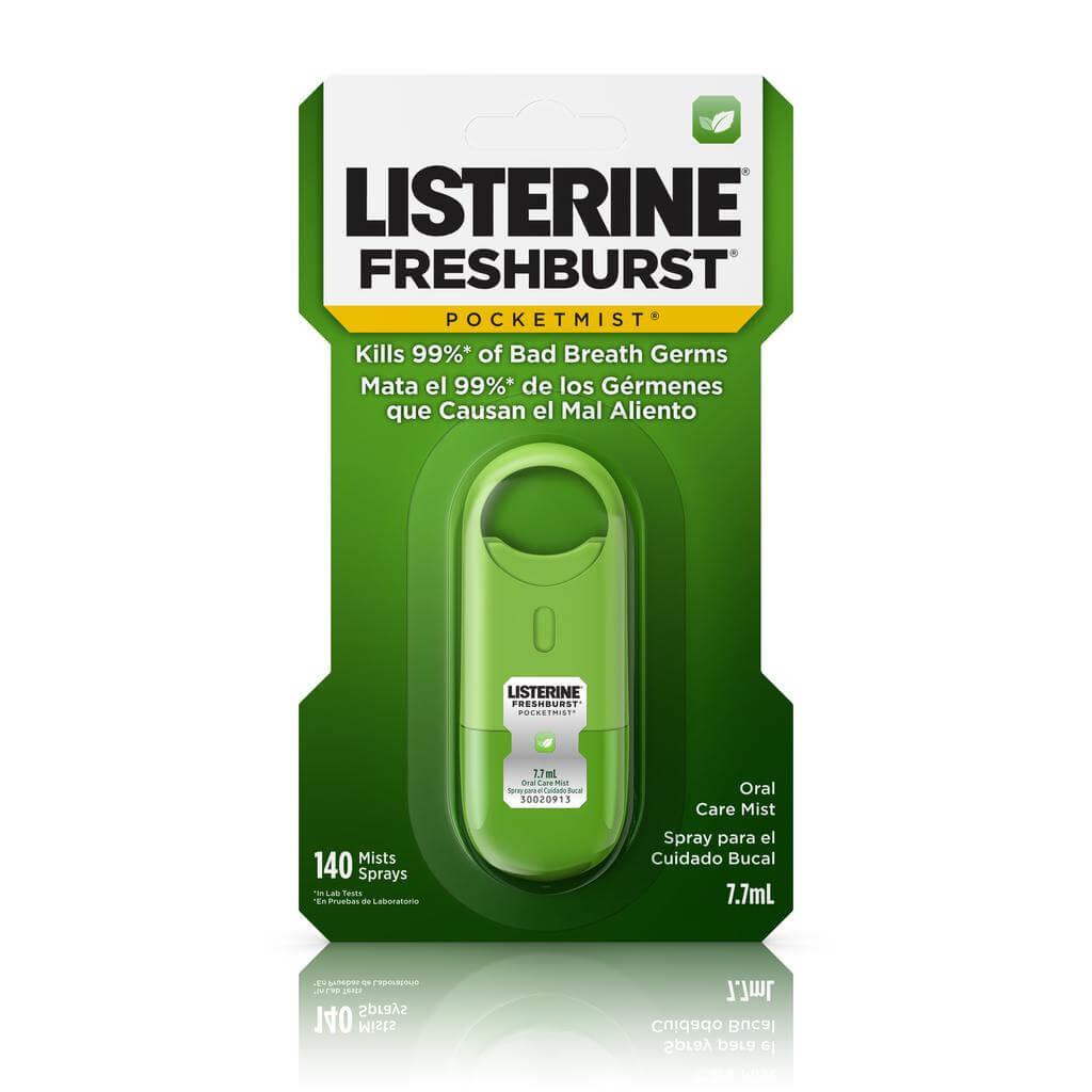 Listerine Pocketmist Fresh Breath Spray Mist Freshburst 7.7mL