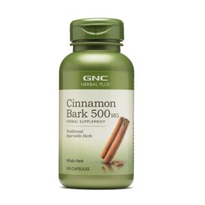 GNC Herbal Plus® Cinnamon Bark 500 mg - 100 Capsules