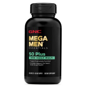 GNC Mega Men 50 Plus One Daily Multivitamin for Men - 60 Count