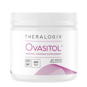 Theralogix Ovasitol Myo-Inositol & D-Chiro Inositol Powder | Optimal 40:1 Ratio of 4,000mg Myo Inositol & 100mg D-Chiro Inositol Daily -  | Hormonal & Ovarian Support for Women | 60 Servings,  4.7oz -