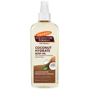 Palmer's Coconut Oil Formula Body Oil, Body Moisturizer with Green Coffee Extract, Bath Oil for Dry Skin, 5.1 Ounces