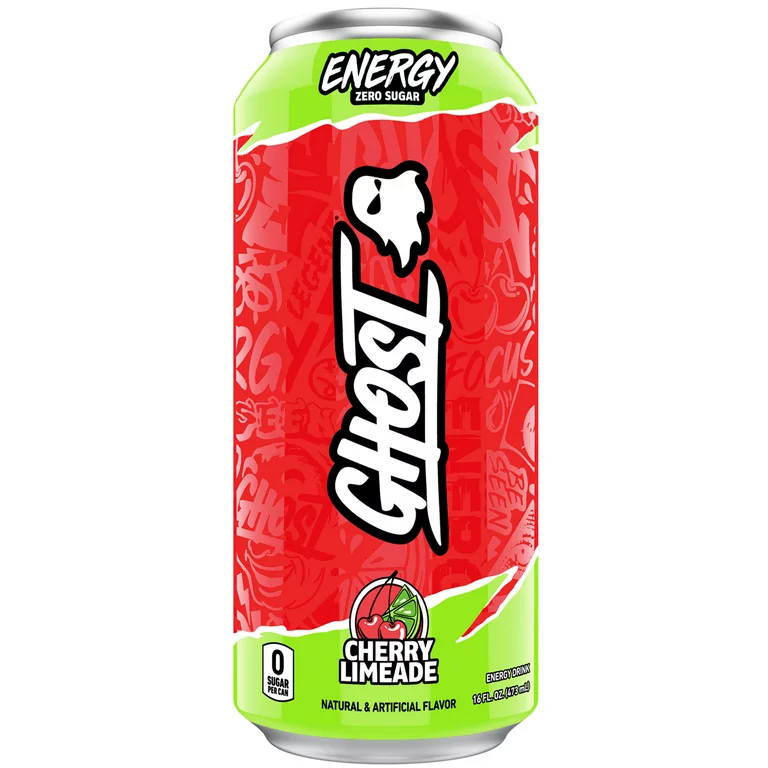 GHOST® ENERGY Sugar-Free Energy Drink, Cherry Limeade, 16 fl oz Can