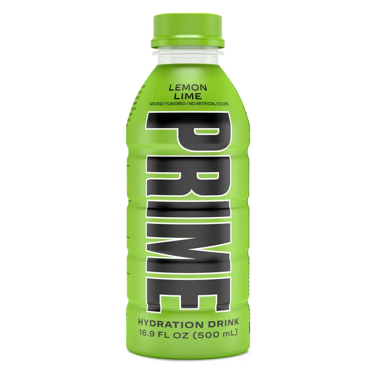 Prime Hydration Drink, Lemon Lime, 16.9 fl oz, Single Bottle