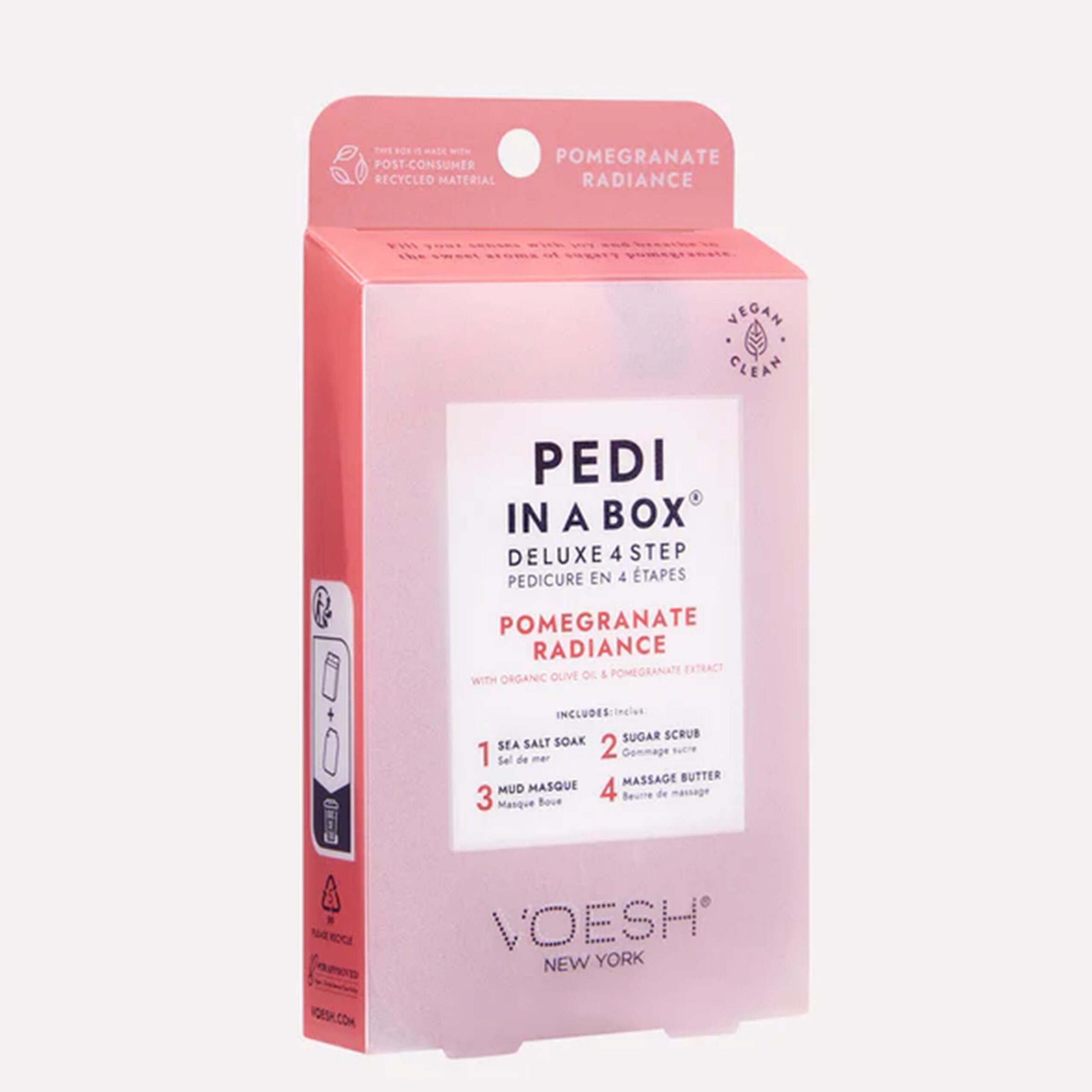 Voesh Pedi in a Box Deluxe 4 Step Pomegranate Radiance