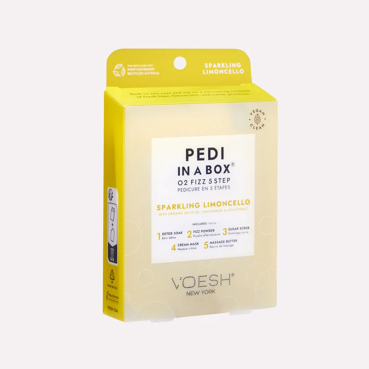 Voesh Pedi in a Box O2 Fizz 5 Step Sparkling Limoncello - Image 3
