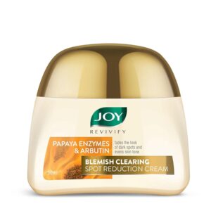 Joy Revivify Arbutin & Papaya Enzymes Blemish Clearing Spot Reduction Cream | Skin Brightening Cream| Brightening Face Moisturizer |  50 ml