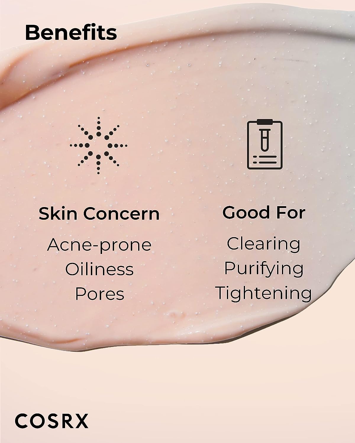 COSRX Pink Pore Clarifying Charcoal Mask 3.8 fl. oz / 110g Blackheads, Pores, Acne Control, Color Changing Fun Skincare, Detox Face Clay Mask - Image 6