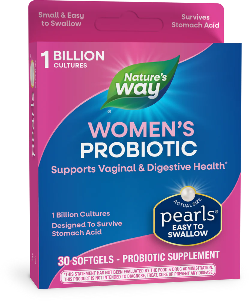 Nature's Way Probiotic Pearls for Women, Vaginal &Digestive Health Support*, Protects Against Constipation & Bloating*, 30 Softgels - Image 6
