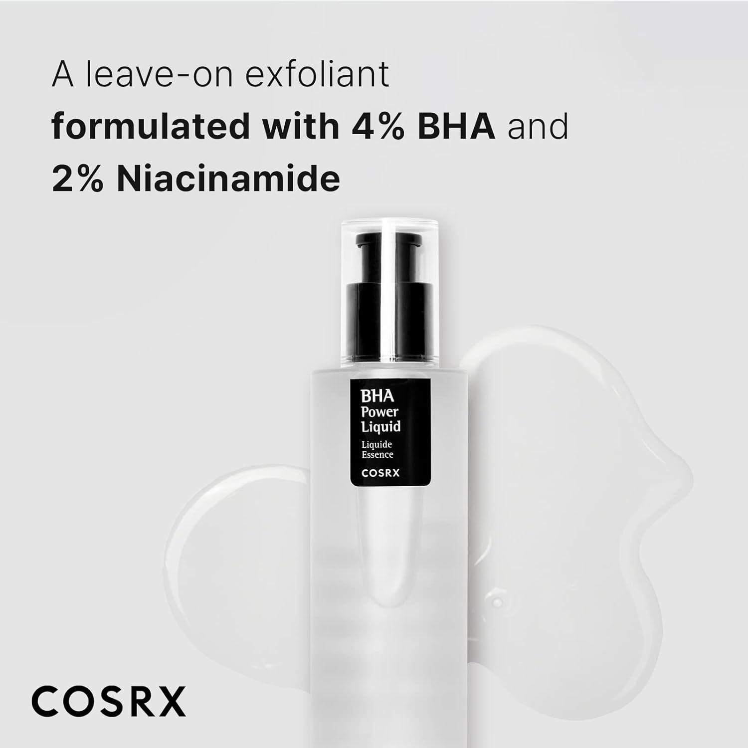 COSRX Niacinamide 2% + BHA 4% Blackhead Exfoliant Toner 3.38 fl.oz / 100ml - Image 3