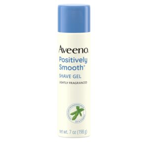 Aveeno Positively Smooth Moisturizing Shave Gel with Soy, Aloe, and Vitamin E  7 oz