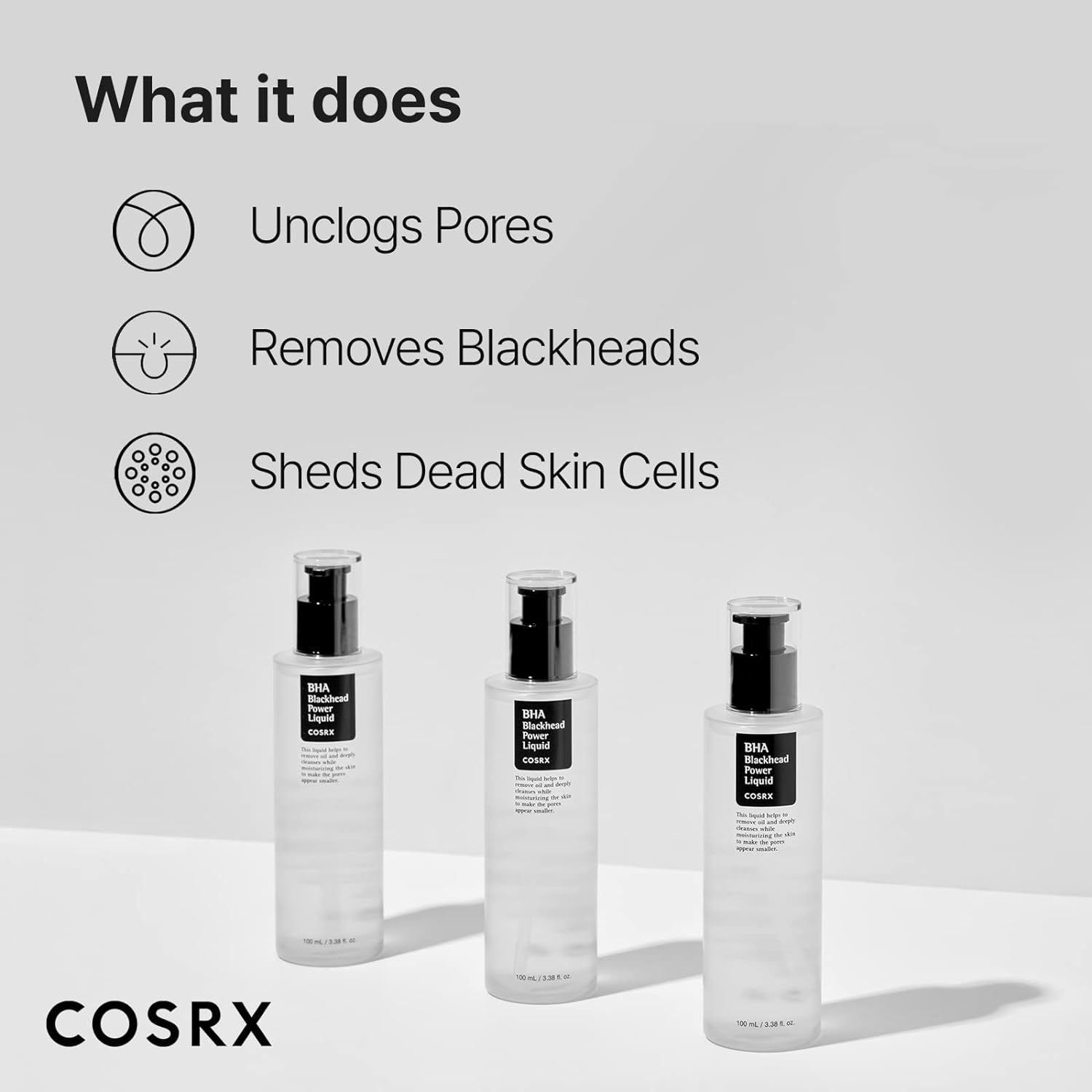 COSRX Niacinamide 2% + BHA 4% Blackhead Exfoliant Toner 3.38 fl.oz / 100ml - Image 7