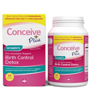 Alternative view of CONCEIVE PLUS Birth Control Detox, 30-Day Program, 60 Capsules, Ideal for Women Daily Use, Birth Control Cleanse and Nutrient Support