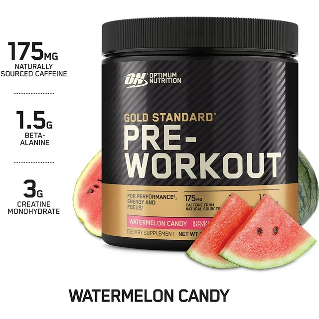 Optimum Nutrition, Gold Standard Pre-Workout, Watermelon Candy, 10.58 oz, 30 Servings - Image 4