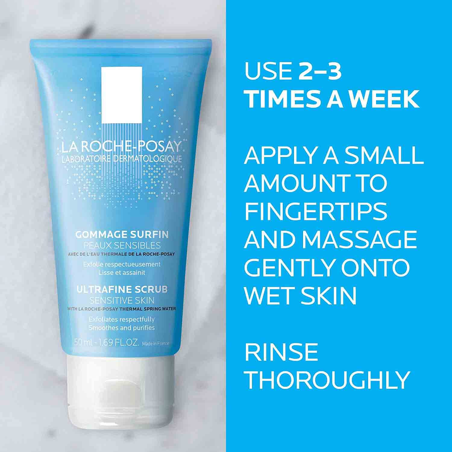 La Roche-Posay Ultra-Fine Scrub for Sensitive Skin, Gentle Exfoliating Face Wash with Ultra-Fine Pumice Particles to Remove Dead Skin - Image 5