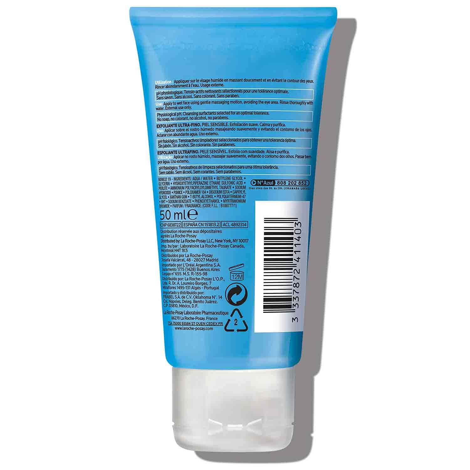 La Roche-Posay Ultra-Fine Scrub for Sensitive Skin, Gentle Exfoliating Face Wash with Ultra-Fine Pumice Particles to Remove Dead Skin - Image 3