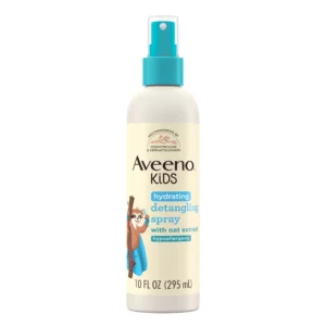 Aveeno Kids Hydrating Detangling Spray with Oat Extract, Suitable for Skin & Scalp - Light Fragrance - 10 fl oz