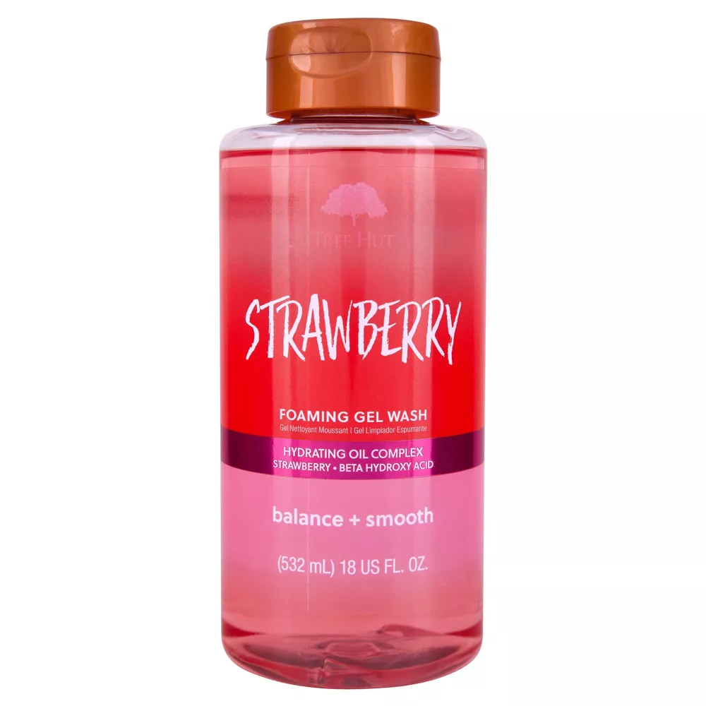 Tree Hut Strawberry Foaming Gel Body Wash - 18 fl oz