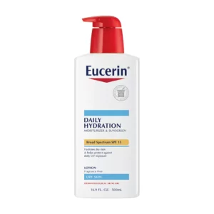 Eucerin Daily Hydration Broad Spectrum SPF 15 Body Lotion Unscented - 16.9 fl oz