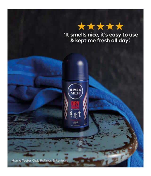 Nivea Dry Impact Anti-perspirant Deodorant Roll on - Image 3