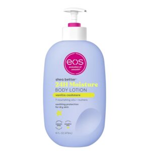 eos Shea Better Body Lotion- Vanilla Cashmere, 24-Hour Moisture Skin Care,  16 fl oz
