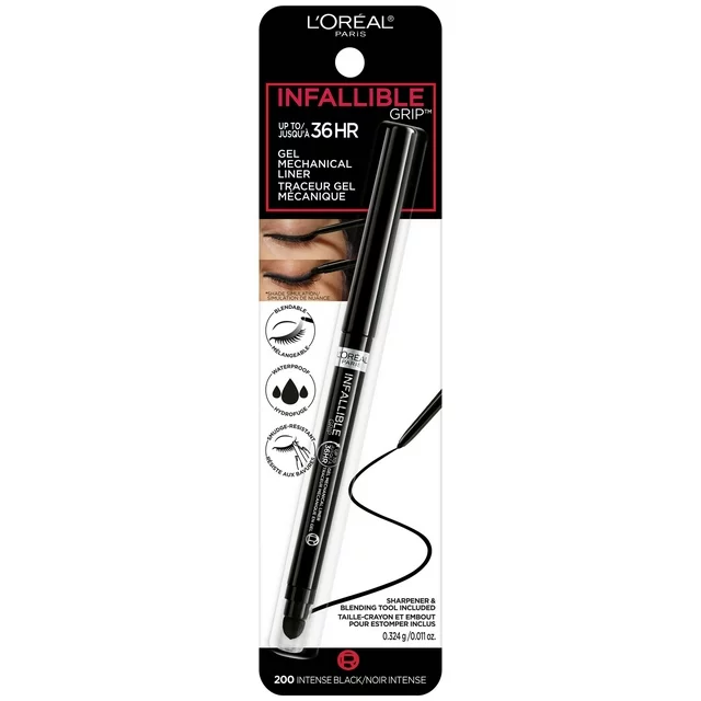 L'Oreal Paris Infallible Grip Mechanical Gel Makeup Eyeliner, Intense Black - Image 3