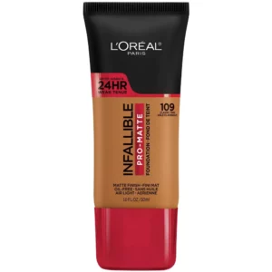L'Oreal Paris Infallible Pro-Matte Foundation Normal/Oily Skin 109 - 1 fl oz Classic Tan
