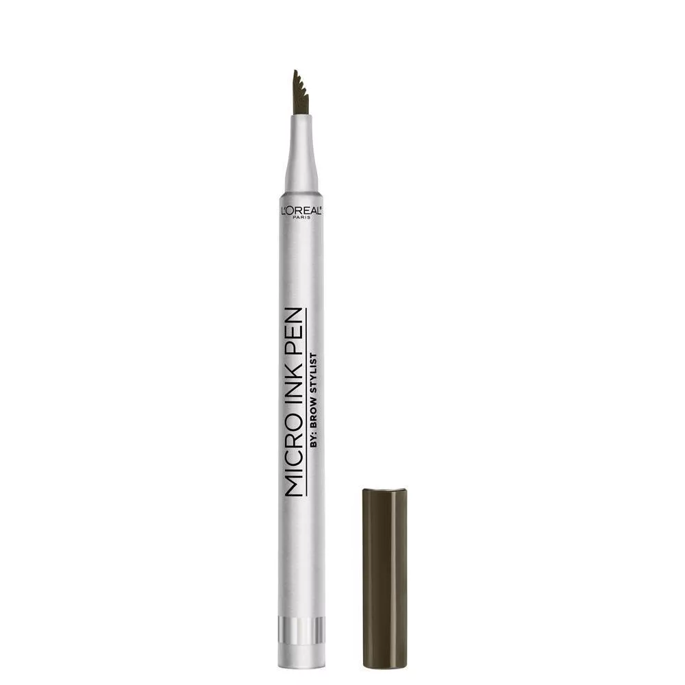 L'Oreal Paris Brow Stylist Micro Ink Pen by Brow Stylist Up to 48HR Wear - 0.033 fl oz - 642 - Dar Brunette - Image 3