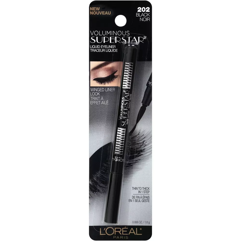 L'Oréal Paris Voluminous Superstar Liner 202 Black - 0.056oz - 202 Black