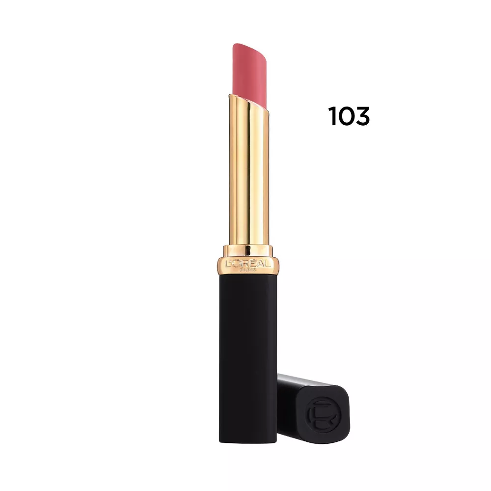 L'Oreal Paris Colour Riche Voluminous Matte Lipstick - 0.06oz - 103 Le Rosy Confident - Image 6