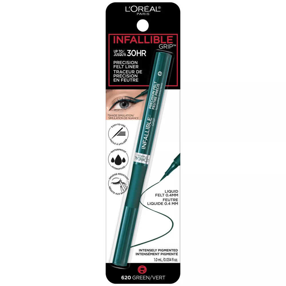 L'Oreal Paris Infallible Grip Precision Felt Tip Waterproof Eyeliner - 0.034 fl oz - Image 3