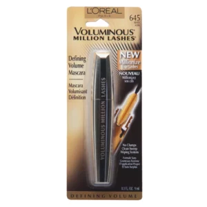 L'Oreal Paris Voluminous Million Lashes Mascara - 0.3 fl oz  645 Black (Packaging may vary)