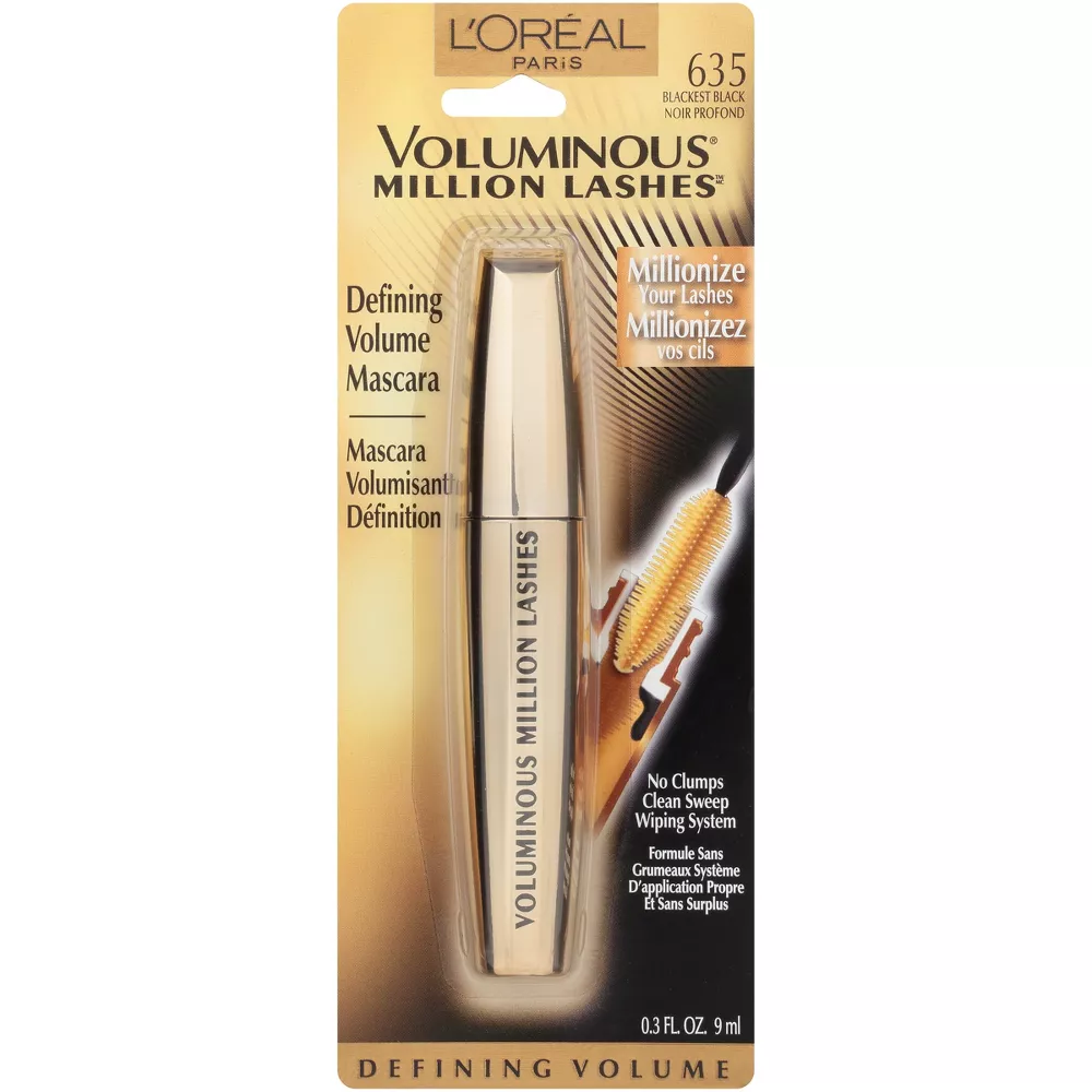 L'Oreal Paris Voluminous Million Lashes Mascara - 0.3 fl oz - 635 Blackest Black (Packaging may Vary) - Image 4