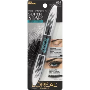 L'Oreal Paris Voluminous Superstar Mascara - 0.41 fl oz - 624 Blackest Black