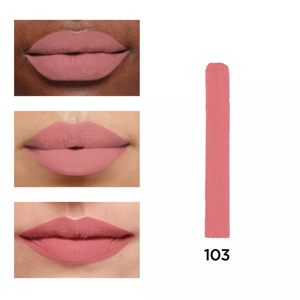 L'Oreal Paris Colour Riche Voluminous Matte Lipstick - 0.06oz - 103 Le Rosy Confident - Image 3