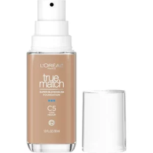 L'Oreal Paris True Match Cream Foundation Makeup, C5 Cool Medium, 1 fl oz