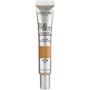 L'Oreal Paris True Match Pure Hyaluronic Acid Eye Concealer, C7-8 Dark, 0.4 fl oz