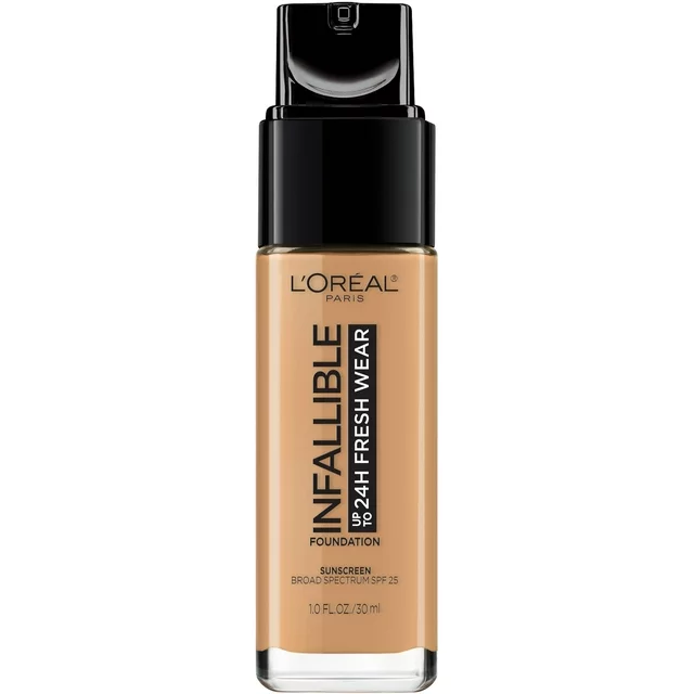 L'Oreal Paris Infallible Fresh Wear 24 Hr Liquid Foundation Makeup, 475 Sun Beige, 1 - Image 4