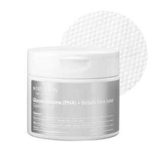 Mary&May Gluconolactone (PHA)+Betula Alba Juice Cleansing Pad 70EA / Acne Pad, Mild Exfoliator with PHA, Calming, Tea Trea Cleansing Pad