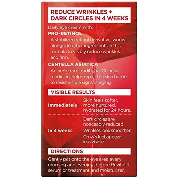 L'Oreal - RevitaLift Anti-Wrinkle + Firming Eye Cream 14g/0.5oz - Image 4