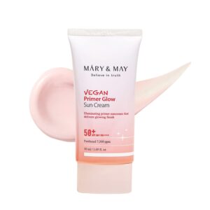 Mary&May Vegan Primer Glow Sun Cream SPF50+ PA++++ 1.69 fl oz/50ml