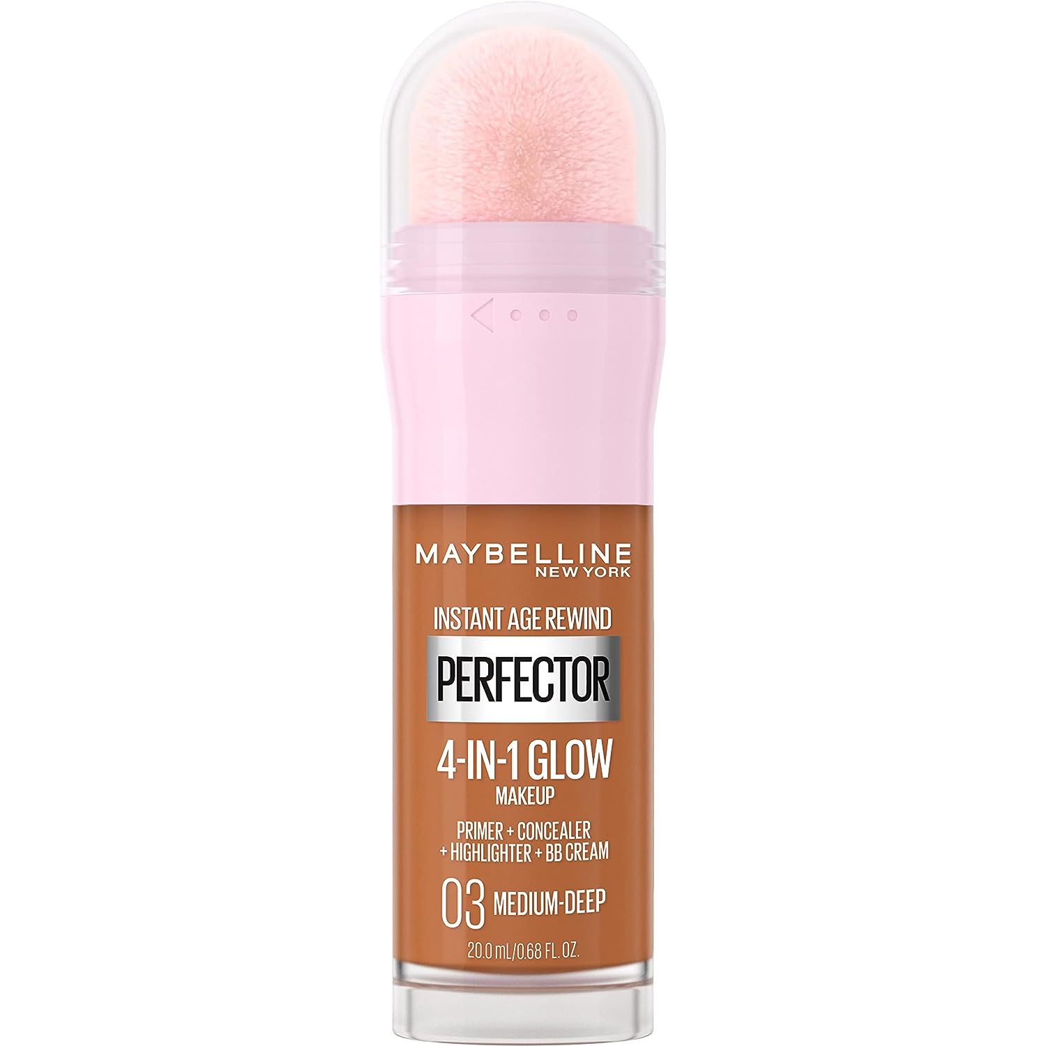 Maybelline New York Instant Age Rewind Instant Perfector 4-In-1 Glow Makeup, Medium/Deep 03