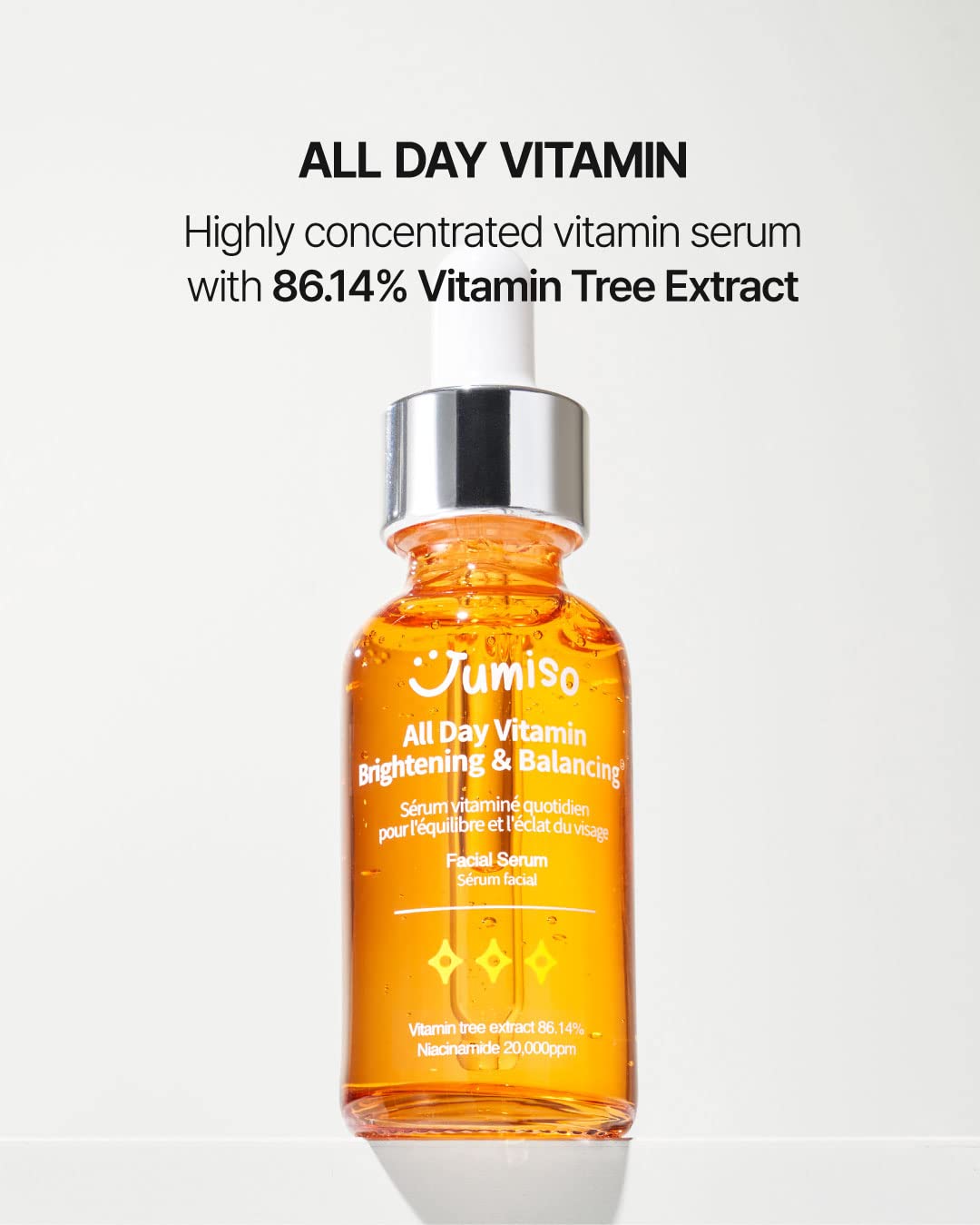 JUMISO All Day Vitamin Serum, Brightening & Balancing Facial Serum 30ml - Image 5