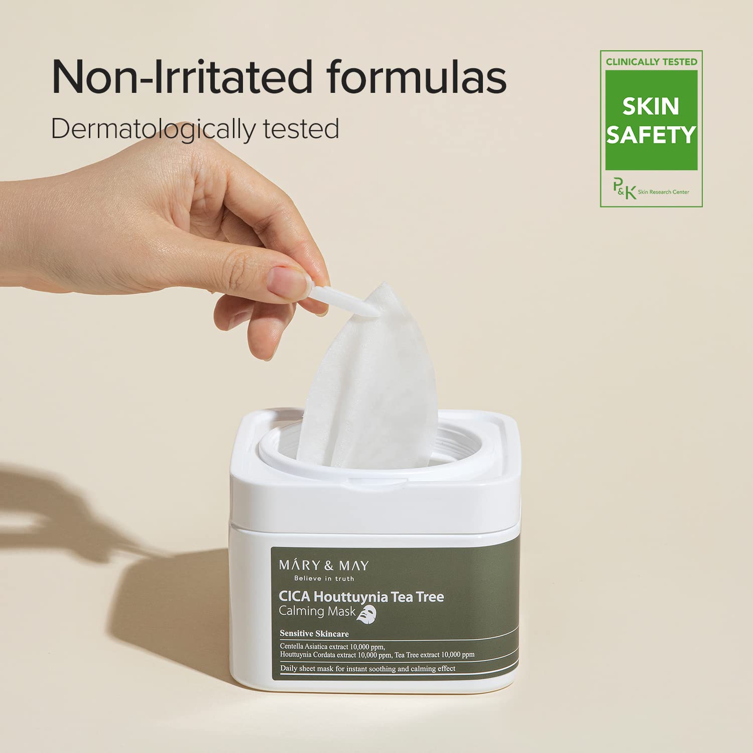 Mary&May CICA Houttuynia Tea Tree Calming Mask 30ea | Quick dispenser type 30 sheet - Image 8