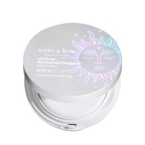 Mary&May Vegan Niacinamide Panthenol Sun Cushion SPF50+ PA++++ 0.88oz | Cooling & Soothing