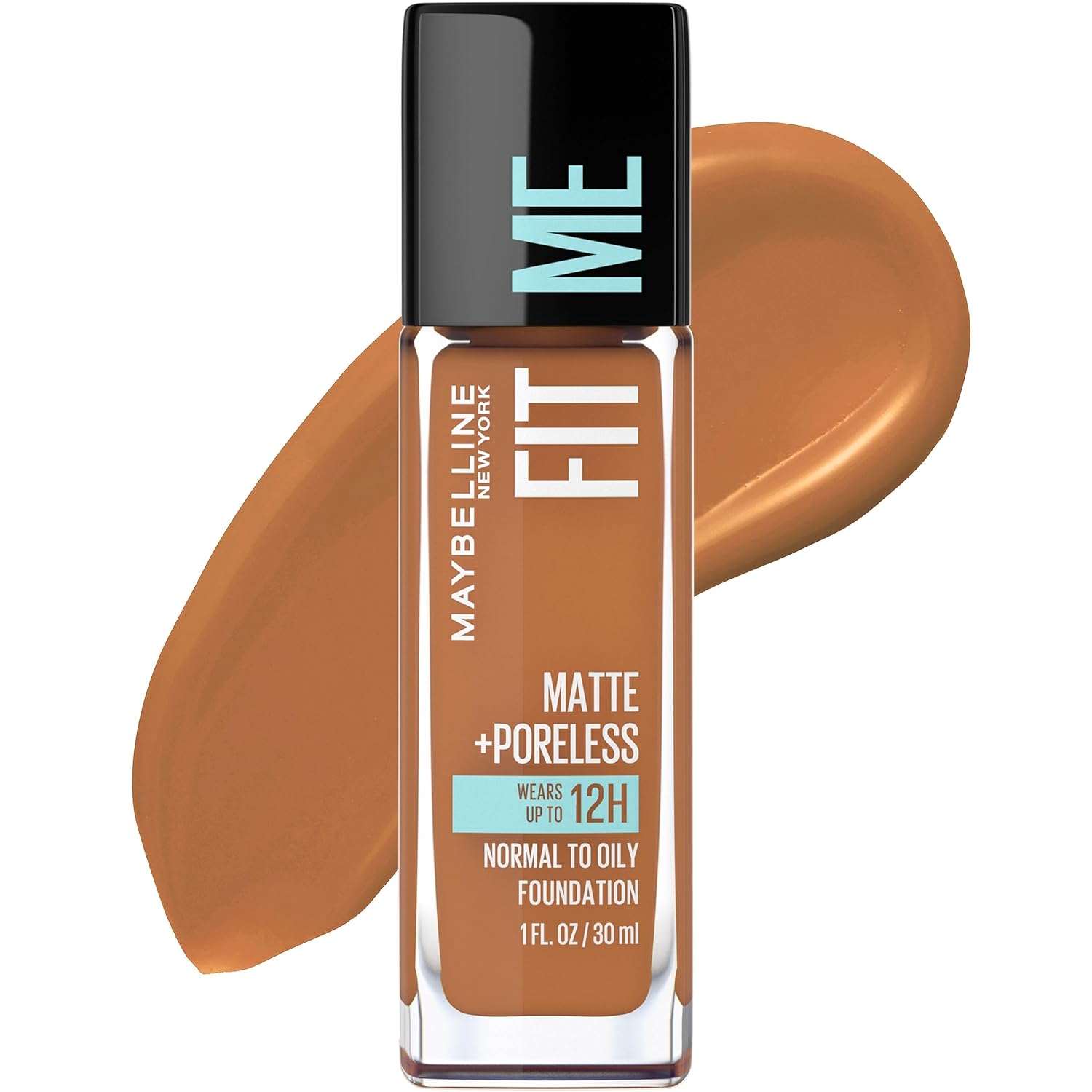 Maybelline Fit Me Matte + Poreless Liquid Oil-Free Foundation Makeup, Warm Coconut 356