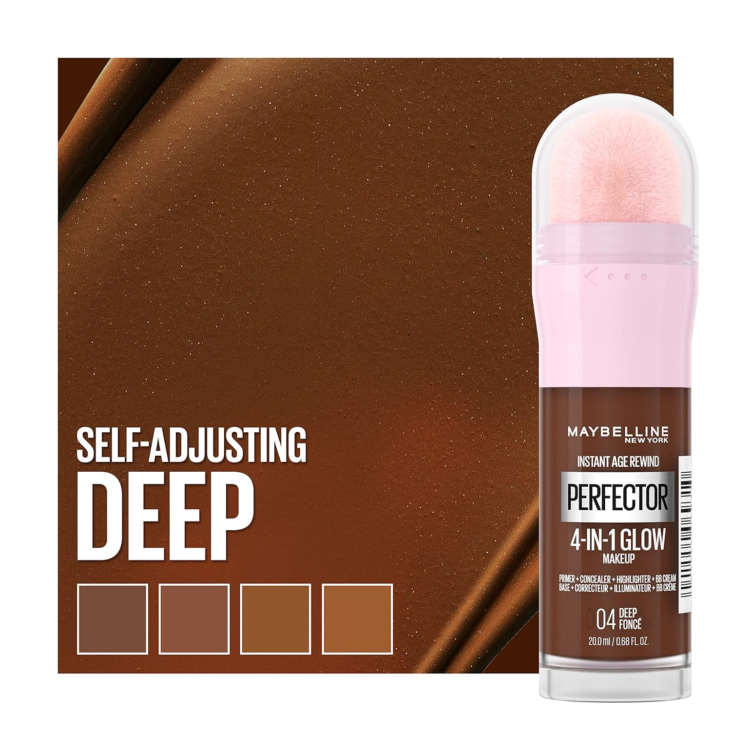 Maybelline New York Instant Age Rewind Instant Perfector 4-In-1 Glow Makeup, Deep - Image 5