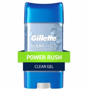 Gillette Power Rush Clear Gel Men's Antiperspirant and Deodorant, 3.8 Oz
